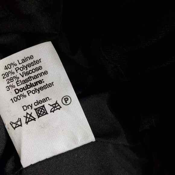 J. Crew Womens Skirt Size 00 Wool Sidewalk Black Lined Elastic Waist Pockets - Picture 8 of 8